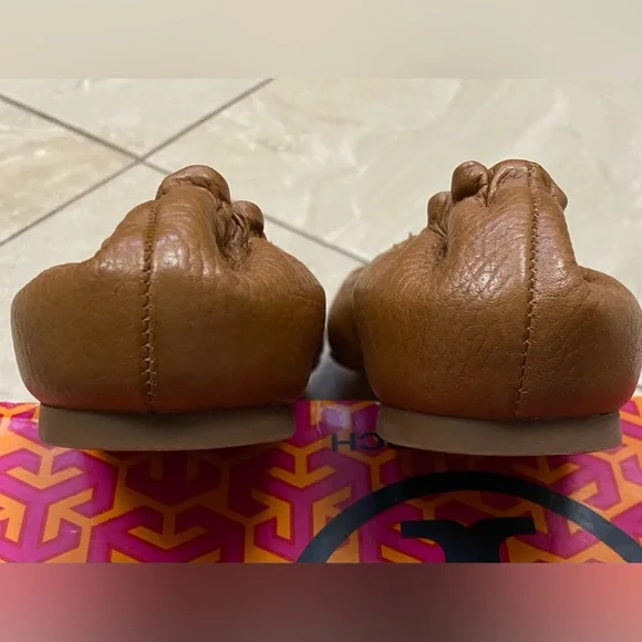 Tory Burch Tan Leather Loafers